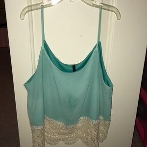 NWOT sheer crop top